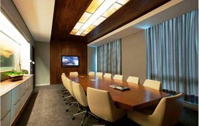 Warm Corporate IT Boardroom