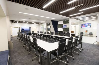 Warm Corporate IT Boardroom
